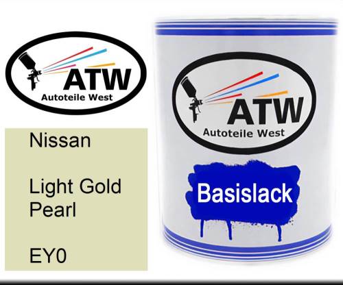 Nissan, Light Gold Pearl, EY0: 1L Lackdose, von ATW Autoteile West.